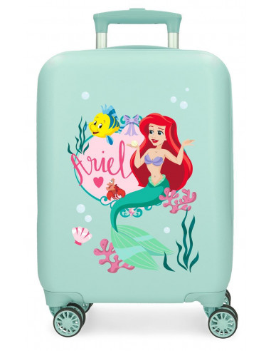 4481324 ABS SUITCASE 50CM. 4W PRINCESS CELEBRATION ARIEL